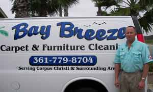 Bay Breeze Carpet Cleaning cleans carpets, rugs and upholstery the Bane-Clene Way