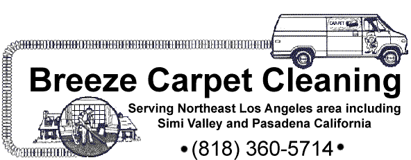 Breeze Carpet Cleaning cleans and treats carpets, rugs and upholstery in Los Angeles California