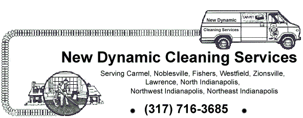 New Dynamic Cleaning Services cleaning and protecting carpets, rugs and upholstery in North Indianapolis Indiana