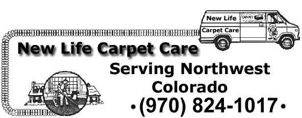 New Life Carpet Care cleans and protects carpets, rugs and upholstery in Northwest Colorado using Bane-Clene truckmounted carpet cleaning equipment and cleaning agents