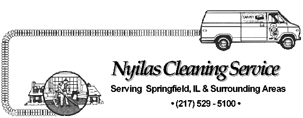 Nyilas Cleaning Service cleaning carpets, rugs and upholstery in Springfield, Illinois