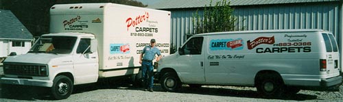 Potters Carpet Cleaning using Bane-Clene Truckmount Carpet Cleaning Equipment