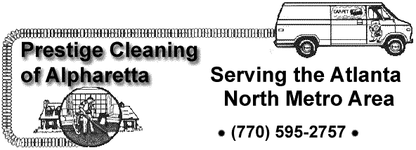 Prestige Cleaning of Alpharetta cleaning and protecting carpets in Atlanta