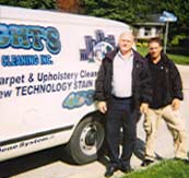 Wright's Cleaning Carpets, Rugs and Upholstery with Bane-Clene Truckmounted Carpet Cleaning Equipment and Supplies