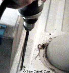 Drilling holes fodr electrical wiring