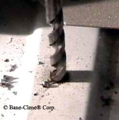 Drilling hole for truckmount installation