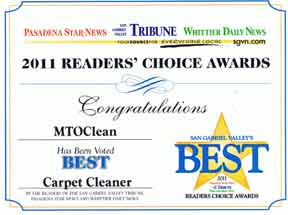 Best Carpet Cleaning Company Award