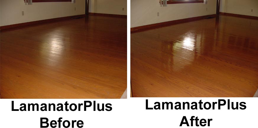 Before and After Laminate Flooring Restoration