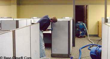 Cleaning Office Partitions and Wall Coverings