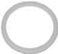 Nylon gasket for strainer cap