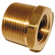 3/4 inch x 1/2 inch NPTF Brass Pipe Reducer Bushing